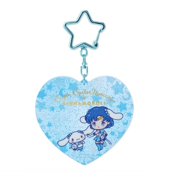 Sanrio Sailor Moon Acrylic Keychain Cinnamoroll Sailor Mercury - Picture 1 of 5